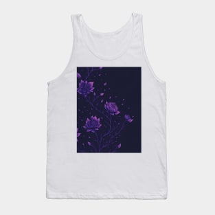 Purple flowers Tank Top